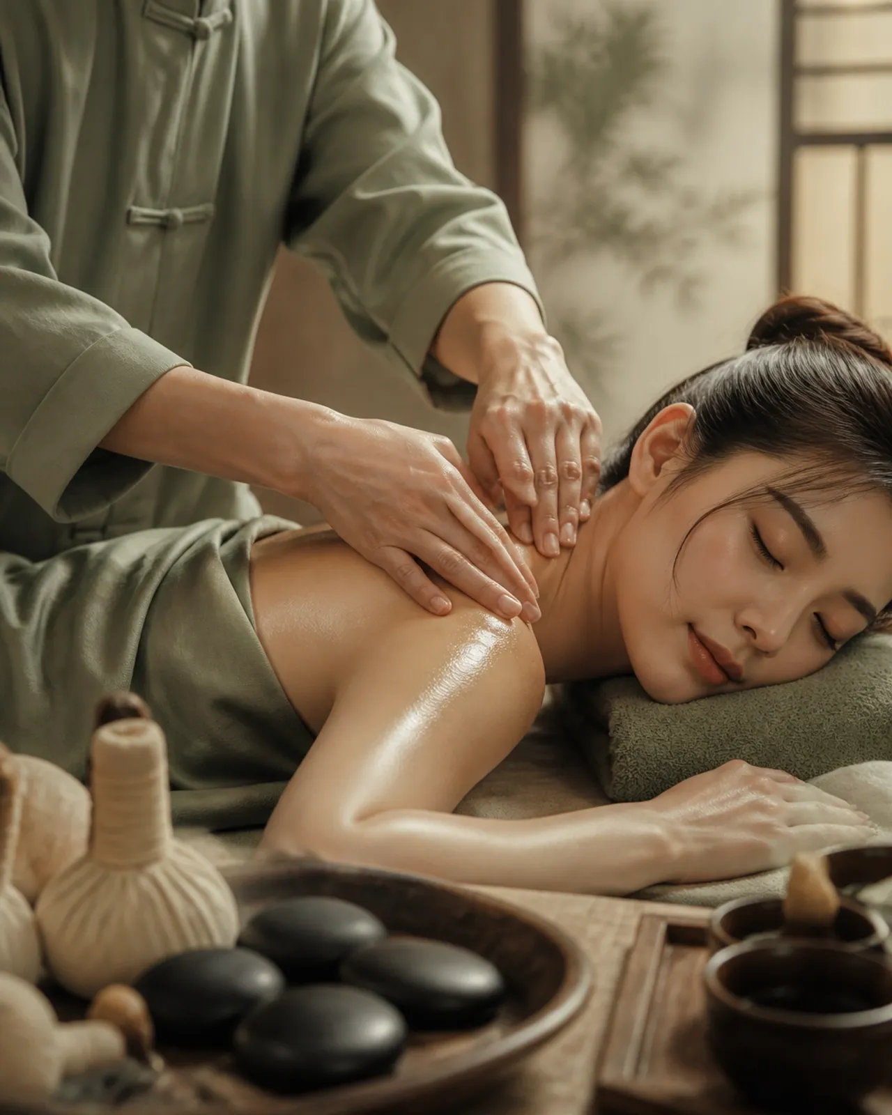 Targeted sports therapy treatment with a calm, professional and restorative atmosphere